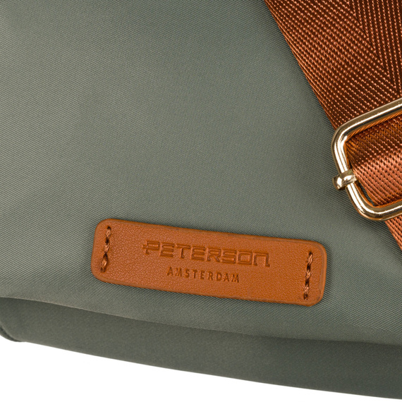 Listonoszka damska nylonowa Peterson JN-06 zielono-brązowa