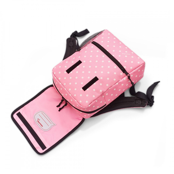 Plecak z poliestru Reisenthel backpack kids różowy w pandy