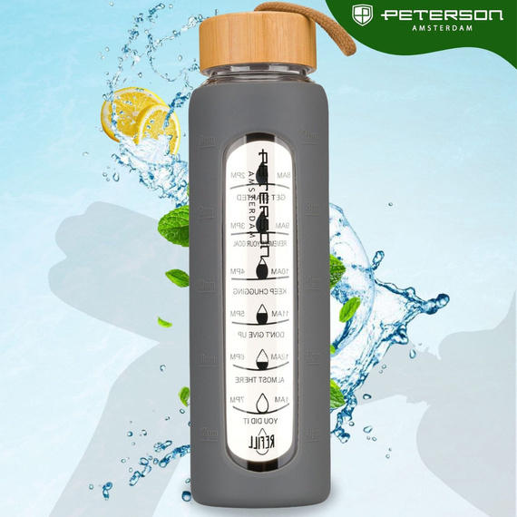 Butelka na wodę Peterson SBW-01 szara