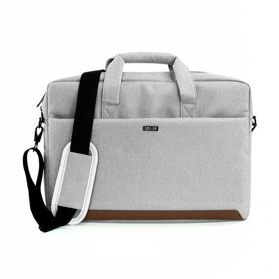 Torba na laptopa z tkaniny Solier SM03 czarna