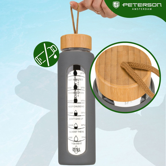 Butelka na wodę Peterson SBW-01 szara