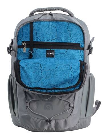 Plecak na laptopa z poliestru Discovery Outdoor 612 szary