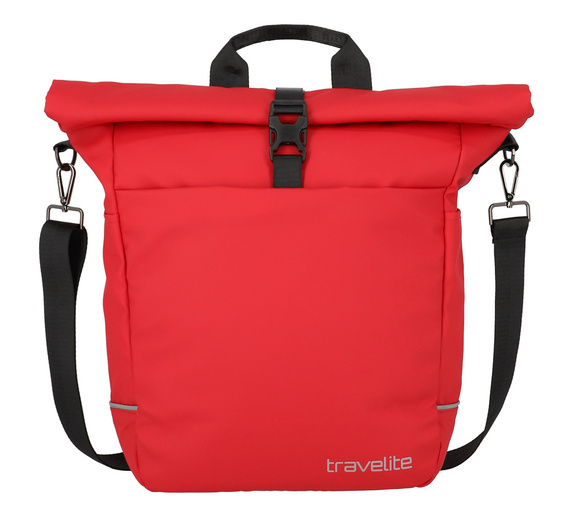 Torba na rower z poliestru Travelite Basics czerwona