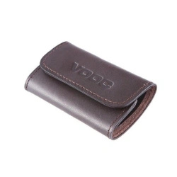 Etui na klucze skórzane Vooc P10 ciemnobrązowe