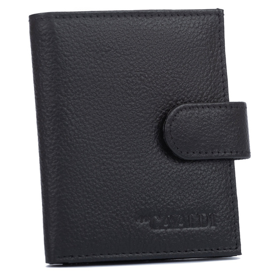 Etui na karty skórzane 4U Cavaldi TW-04-PDM-BP czarne