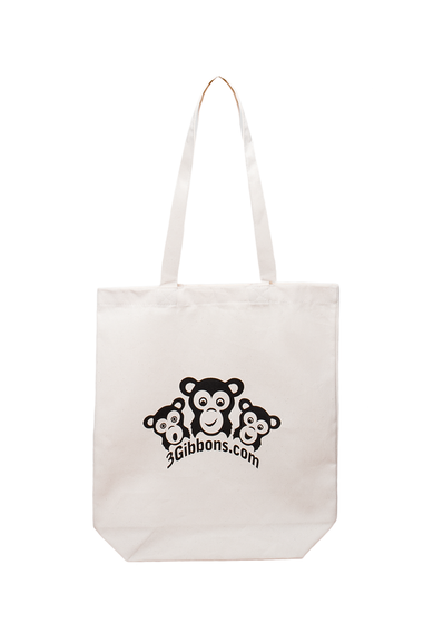 Torba na zakupy 3gibbons.com biała