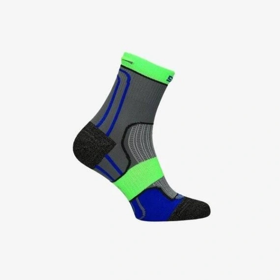 Skarpety termoaktywne na rower szaro-zielone SOCKS BIKE rozm. 45/47