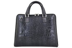 Torba na laptopa damska skórzana Barberini's 118/1-1 czarna