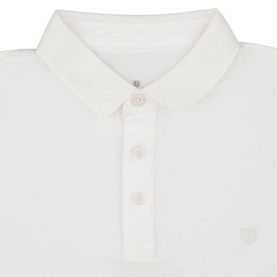 Koszulka polo męska z poliestru Peterson KPY biała M-XL